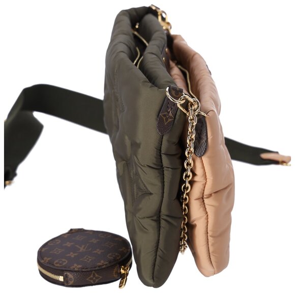 Louis Vuitton Maxi Multi Pochette Accessoires LV Pillow Shoulder Bag Khaki Beige - Picture 4 of 9